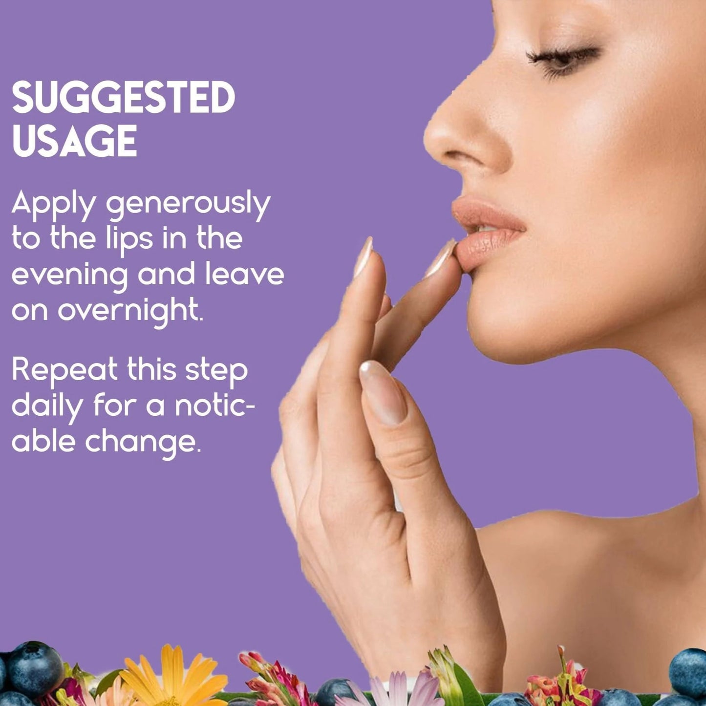 Lip Sleeping Mask with Hyaluronic Acid Vitamin C Nourish Hydrate Balm Berry