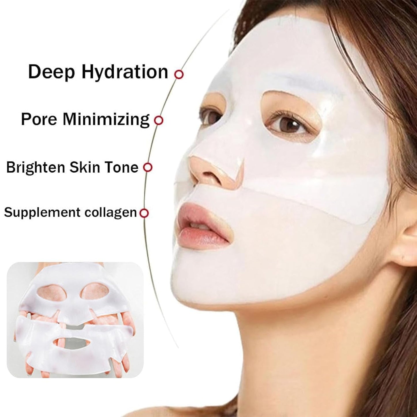 Revitalize Your Skin Overnight with Our Deep Collagen Hydrogel Face Masks ā Five Pack of Firming & Moisturizing Magic!āØš #SkincareGoals #KBeauty