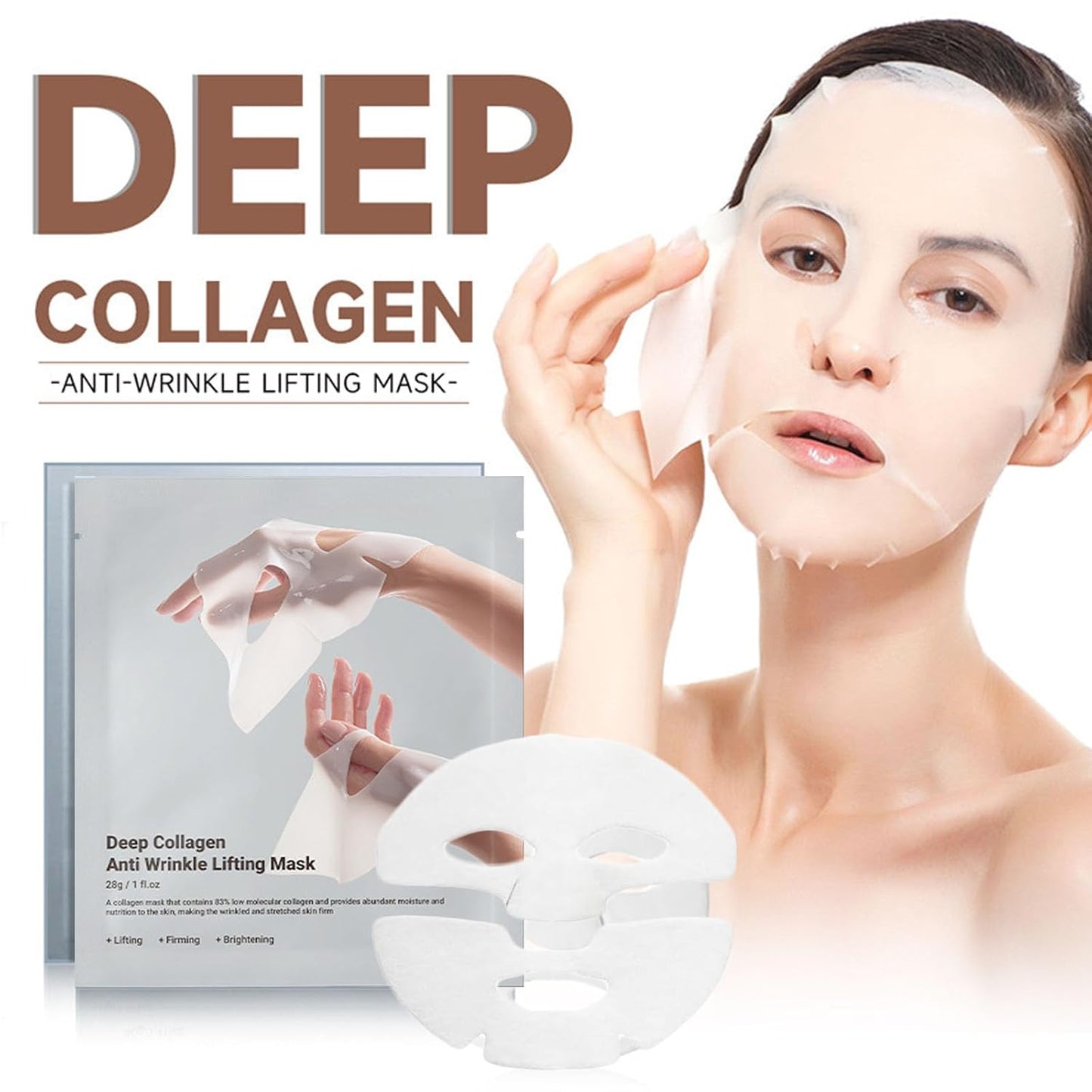 Revitalize Your Skin Overnight with Our Deep Collagen Hydrogel Face Masks ā Five Pack of Firming & Moisturizing Magic!āØš #SkincareGoals #KBeauty