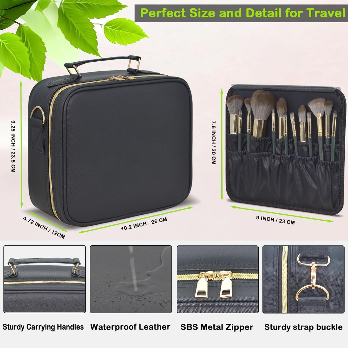 Glow Up on the Go! β¨ Travel Makeup Bag with LED Mirror - Perfect for glam on the move! πβ¨ Adjustable Brightness, Customizable Dividers, and Tons of Storage! Ideal Gift for Her! ππ€