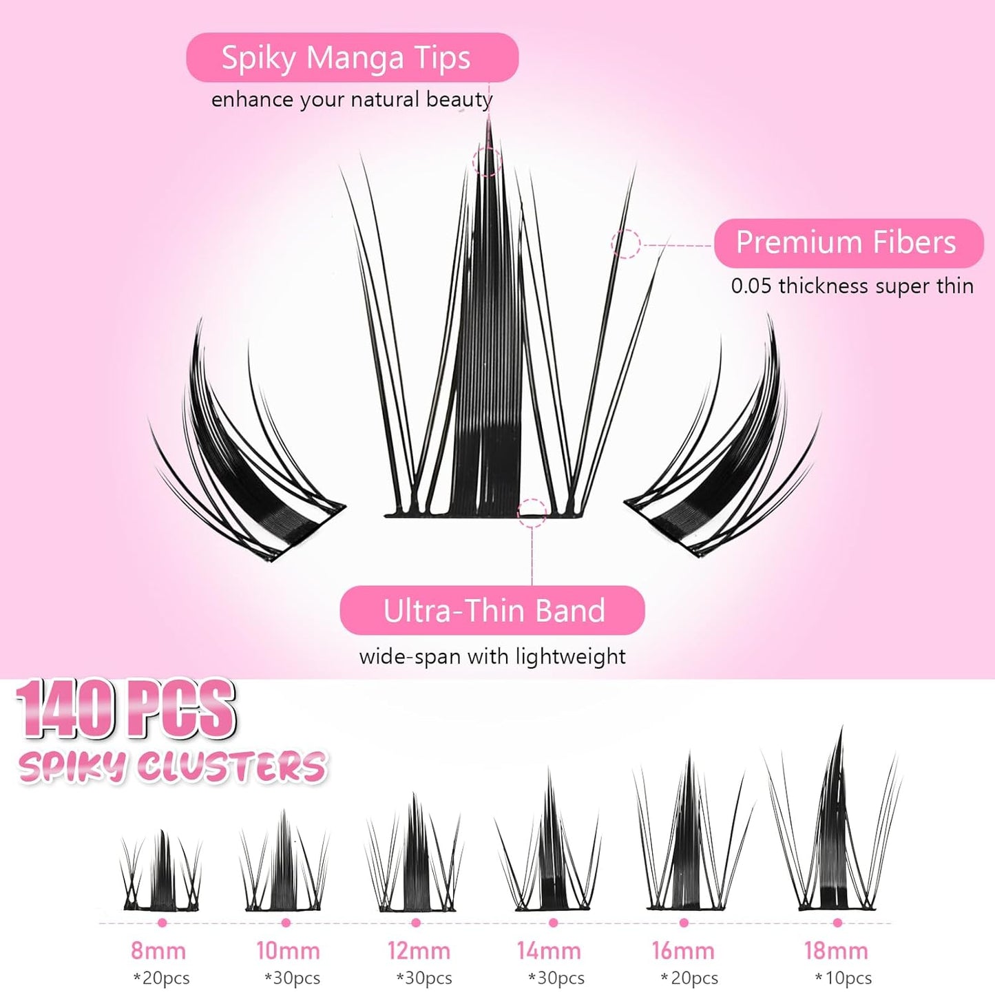 Transform Your Look with Our DIY Wispy Lash Cluster Kit! ✨👁️ #FairyMinkLashes #BeautyEssentials