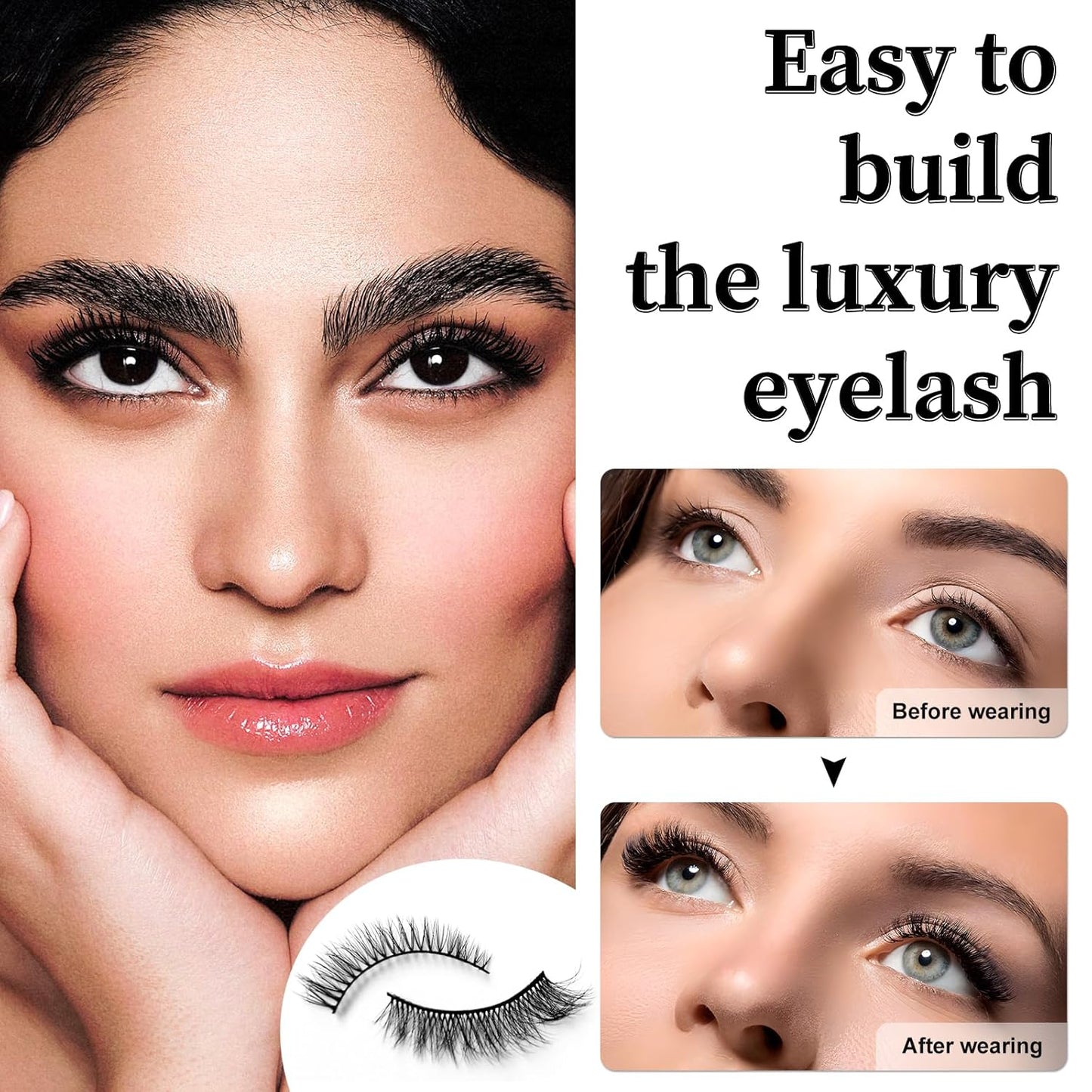 Elevate Your Beauty Game with 's 12 Pairs of Wispy Faux Mink Lashes ā Perfect for a Natural Look! šāØ #FakeLashes #BeautyEssentials