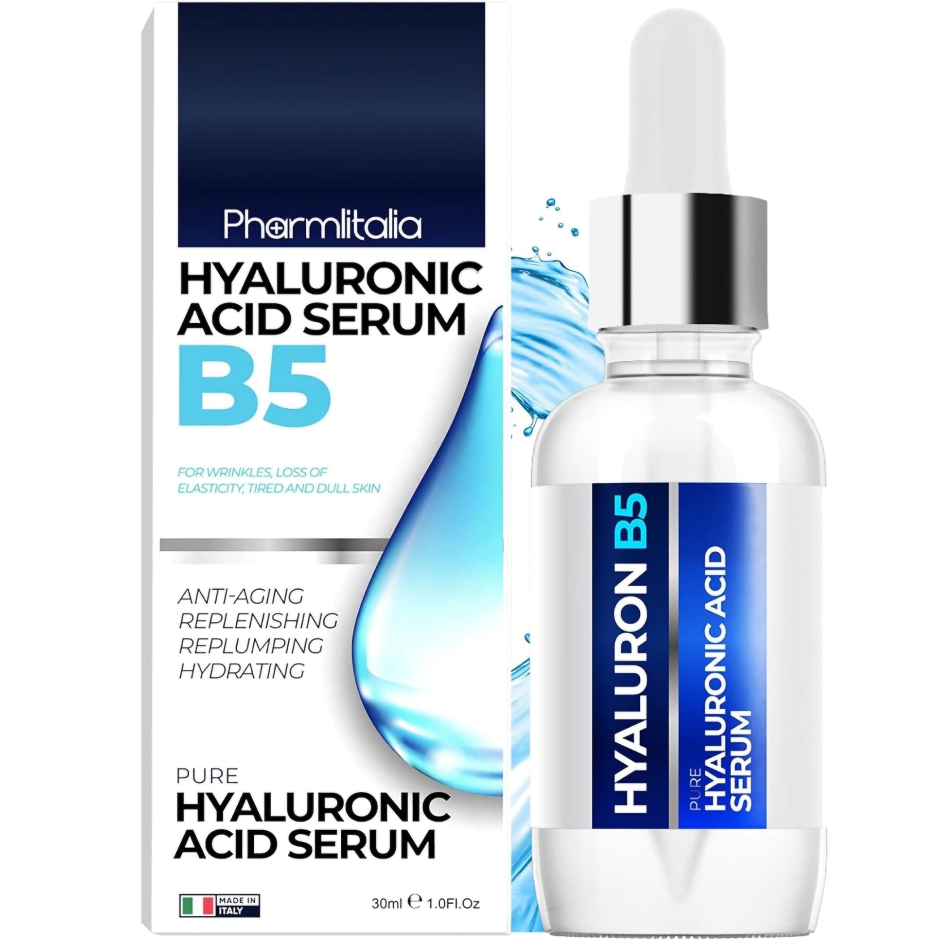 Pure Hyaluronic Acid Serum for Face with Vitamin B5 Hydrating Serum for Skin