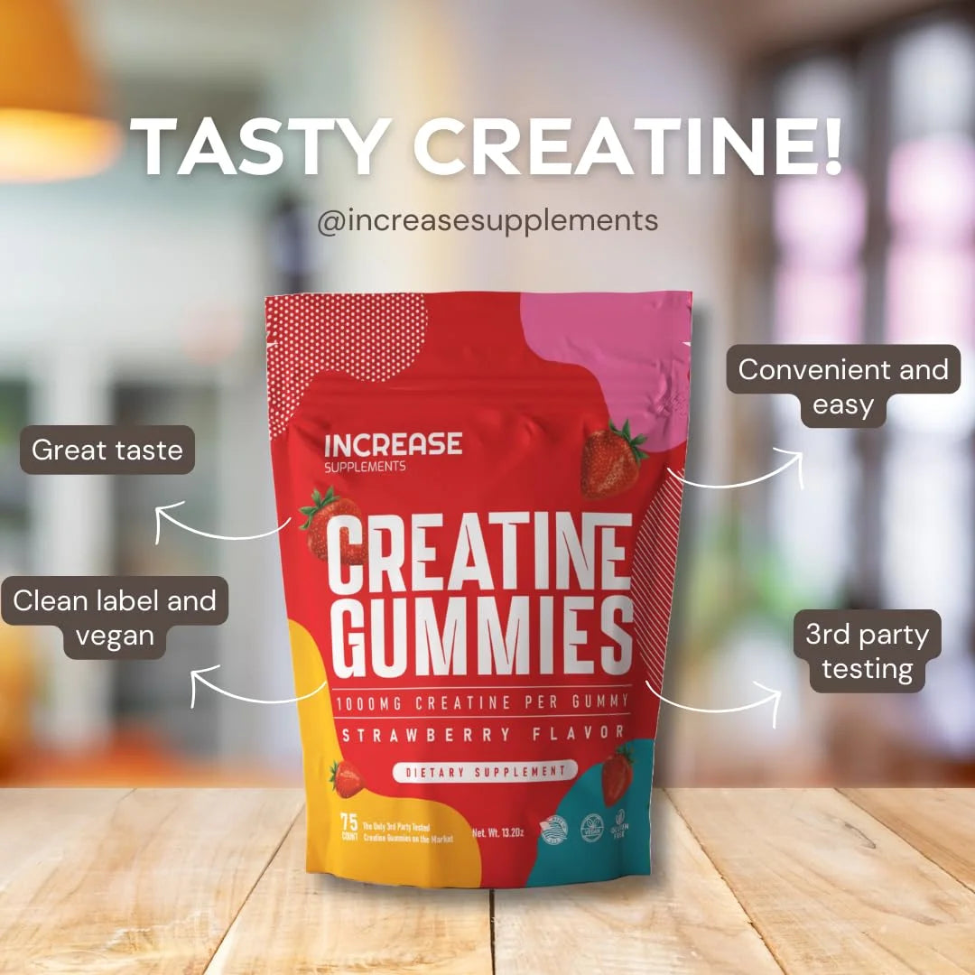 Creatine Gummies (Strawberry) 75 Count Bag