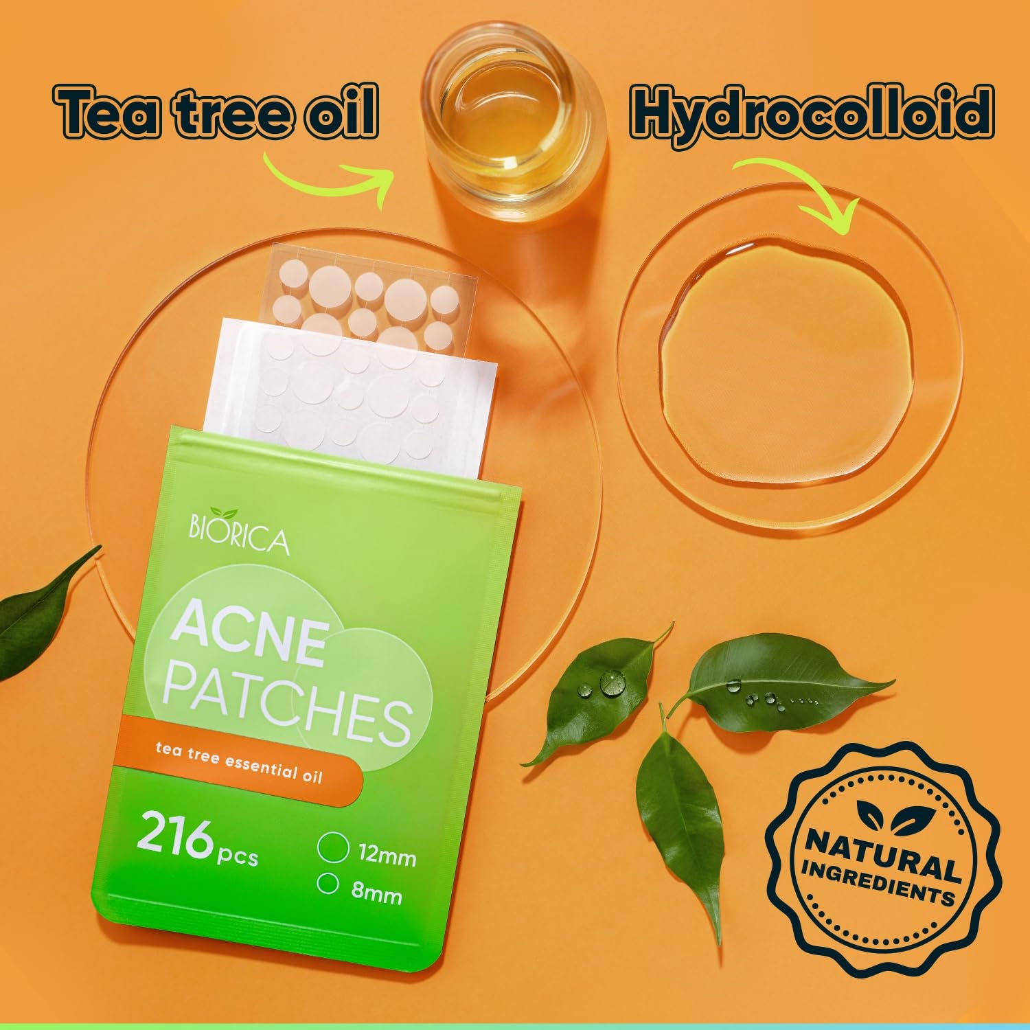 Say goodbye to breakouts! 🌟 216 Tea Tree Oil Pimple Patches for the ultimate acne-fighting power! 💪✨ #SkincareEssentials #AcneSolution