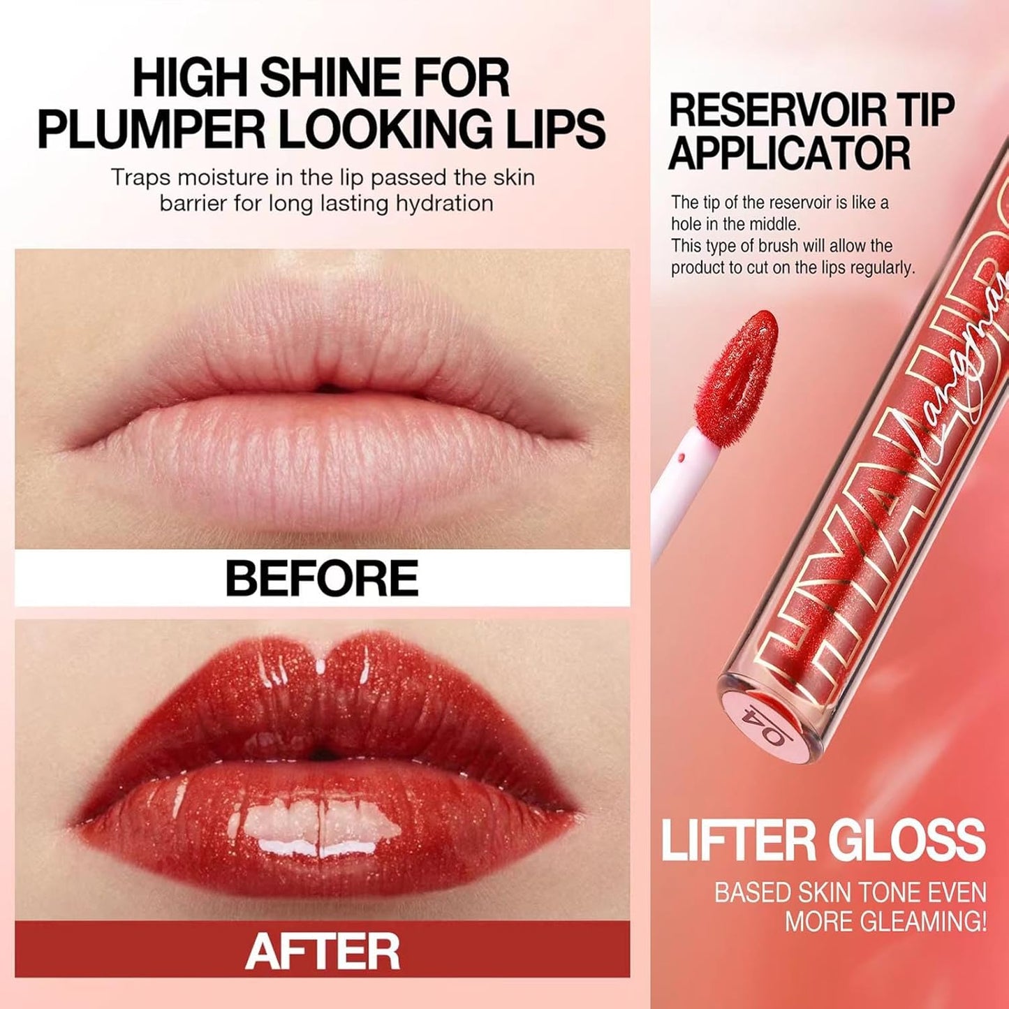 Get the Ultimate Nude Brown Lip Gloss! 💖✨ Plumping, Glittery, & Moisturizing for a Flawless Look! 💄 Long-lasting & High Pigment - Perfect for Every Glam Girl! 🌟 #LipGoals #BeautyBuzz