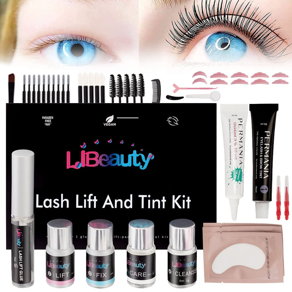 Achieve Stunning Lashes & Brows at Home! 💖✨  Lash Lift & Color Kit for Gorgeous Eyes! 🖤 #DIYBeauty #LashGoals