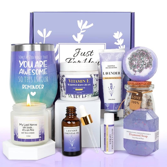 Pamper Her with Relaxing Lavender Gifts – Perfect Spa Care Package for Moms, Sisters, and Friends this Christmas!