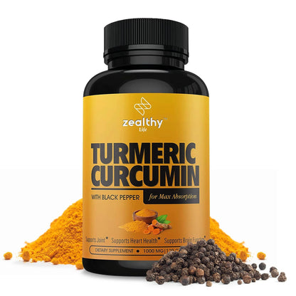 Unlock Your Best Self with Our Premium Turmeric Supplement for Mood, Mobility, and Joint Support - 1000 Mg of Pure Natural Goodness in 120 Pills!