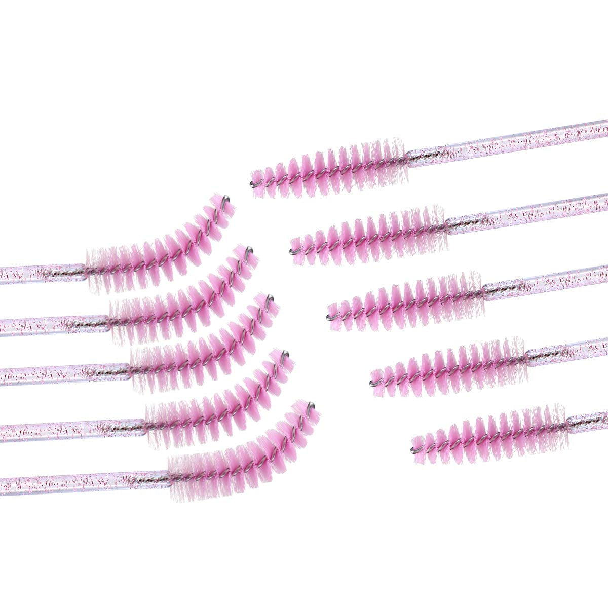 Upgrade your beauty game with 100 pink disposable mascara brushes perfect for flawless lashes and brows! 💖🌟 #MakeupEssentials #BeautyTools